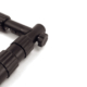 Close-up of black tripod leg hinge