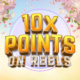 10X points on reels promotional graphic