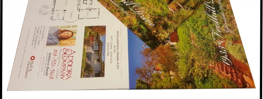11x17 real estate brochures with house photos