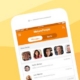 Smartphone displaying dating app messages