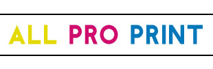 All Pro Print logo with colored text