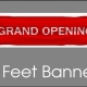 2-foot red Grand Opening banner