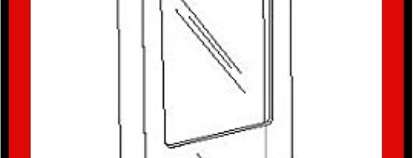 Clear plastic brochure display holder