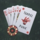Fanned cards with "Txapel Punk" custom card