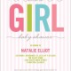 It's a girl baby shower invitation