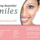 Cosmetic dental clinic ad with smiling woman