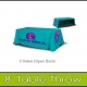 Taco Bell teal 3-sided table throw