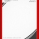 Red bordered business letterhead template