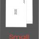Small booklet or catalog envelopes on gray background