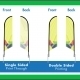 Single and double-sided feather flag banner comparison