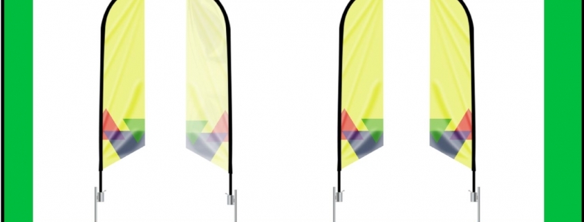 Single and double-sided feather flag banner comparison