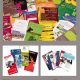 Colorful assortment of printed marketing materials