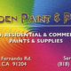 Golden Paint & Parts colorful business card