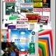 Collage of real estate signs and brochures