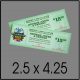 Two green fair concert tickets, $15 each