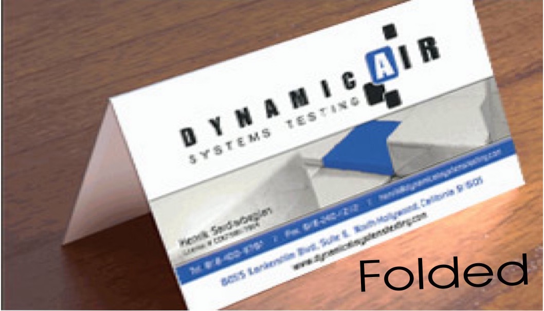 folded business card printing los angeles ca