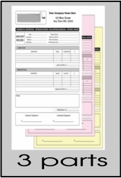 3-part ncr forms - printing Los Angeles