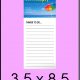Barr Realty notepad with beach umbrella graphic