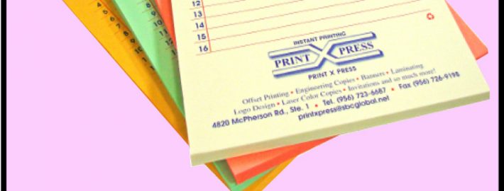 Stack of colorful to-do notepads