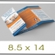 8.5x14 unfolded medical tri-fold brochure