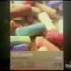 Box of colorful soft pastel sticks