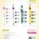 Assorted colorful Stratus promotional ballpoint pens display