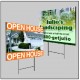 Open house and landscaping yard signs