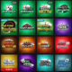 Grid of online casino game thumbnails