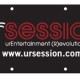 Black banner with ursession logo and URL