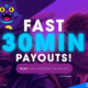 Fast 30-minute payouts casino promotion banner