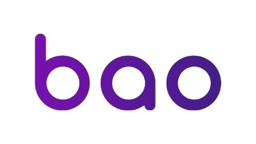 Purple bao logo on white background