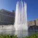 Bellagio fountains performing Las Vegas water show