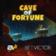 Cave of Fortune logo with miner and carts