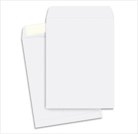 Two white envelopes, one with open flap