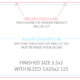 Business card template showing cut and safety lines