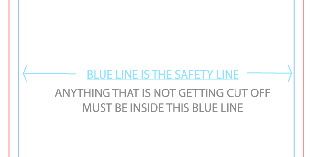Business card trim, bleed, and safety guide