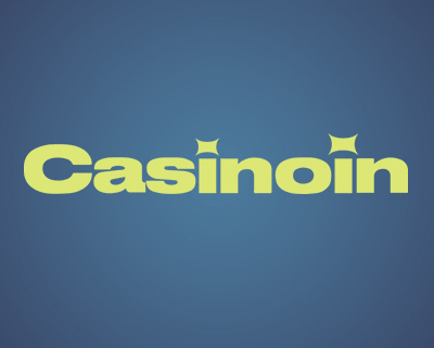 Casinoin logo on blue background