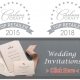 Wedding invitations with Carlson Craft award badges