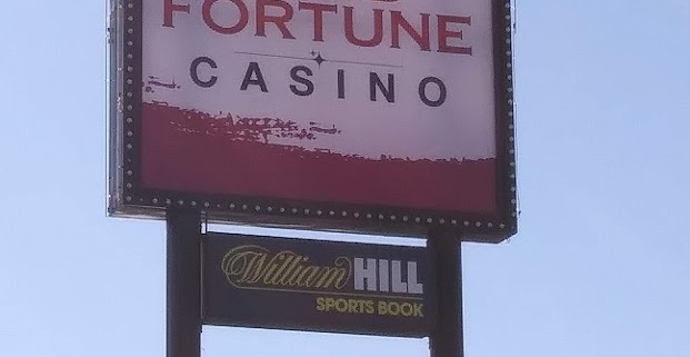 Club Fortune Casino sign with William Hill