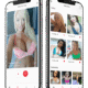 Dating app profiles on two smartphone screens