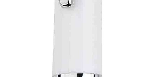 White and blue retractable ballpoint pen