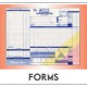 Blank business form template with fields