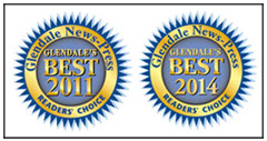 Two Glendale News-Press Best awards 2011 2014
