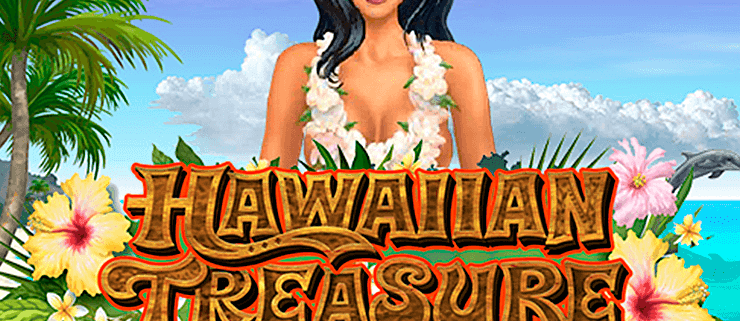 Hawaiian Treasure logo with smiling hula woman