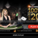 Live dealer casino welcome bonus banner