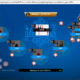 Online blackjack table with chips and wins