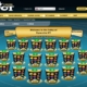 Online casino slot machines lobby screen