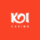 Koi Casino white logo on orange background