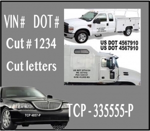 vinyl cut letters | car or truck