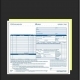 Two-part invoice form